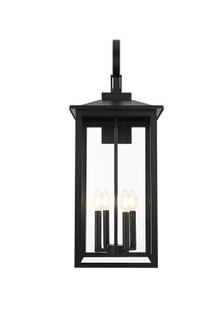 Carisle Four Light Outdoor Wall Sconce in Black (173|OD325W31BK)