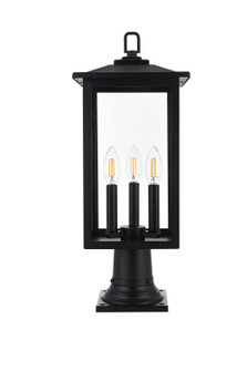 Carlisle Three Light Outdoor Post Mount in Black (173|OD325P22BK)