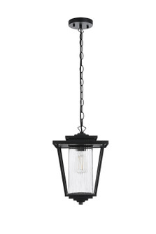 York One Light Outdoor Pendant in Black (173|OD305H15BK)