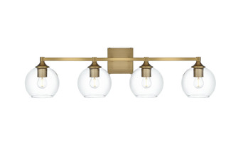 Eero Four Light Wall Sconce in Satin Gold and Clear (173|LD7308W33SG)