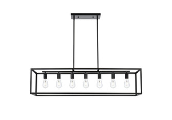 Judah Seven Light Pendant in Black (173|LD723D47BK)