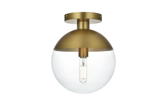 Eclipse One Light Flush Mount in Satin Gold and Clear (173|LD6063SG)