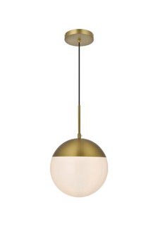 Eclipse One Light Pendant in Satin Gold and Frosted white (173|LD6032SG)