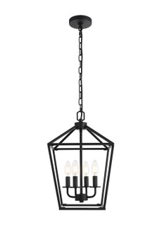 Gage Four Light Pendant in Black (173|LD511H20BK)