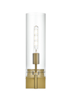 Savant One Light Wall Sconce in Satin Gold and Clear (173|LD2362SG)