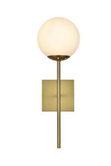 Neri One Light Wall Sconce in Satin Gold and White (173|LD2360SG)