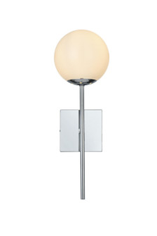 Neri One Light Wall Sconce in Chrome and White (173|LD2360C)
