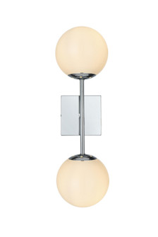 Neri Two Light Wall Sconce in Chrome and White (173|LD2358C)