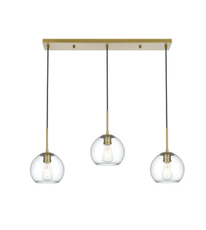 Baxter Three Light Pendant in Satin Gold (173|LD2236SG)