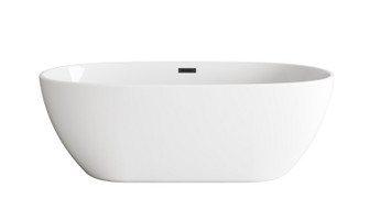Allegra Soaking Bathtub in Glossy White (173|BT10767GWMBK)