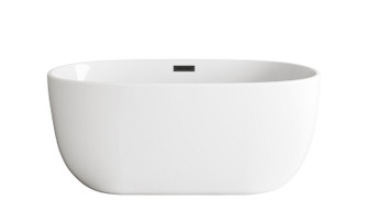 Allegra Soaking Bathtub in Glossy White (173|BT10754GWMBK)