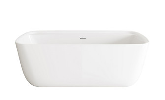 Calum Soaking Bathtub in Glossy White (173|BT10567GWWHT)
