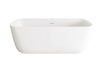 Calum Soaking Bathtub in Glossy White (173|BT10567GWBGD)
