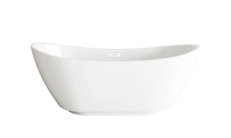 Ines Soaking Bathtub in Glossy White (173|BT10362GWWHT)