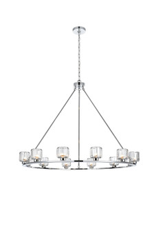 Cadence 12 Light Chandelier in Chrome and Clear (173|5100D48C)