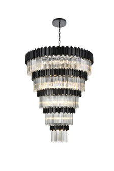 Willow 43 Light Chandelier in Black and Clear (173|3400GR59BK)