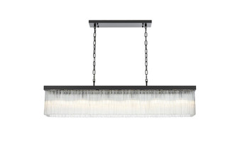Harlow Six Light Chandelier in Black and Clear (173|1070G49BK)