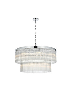 Harlow 14 Light Chandelier in Chrome and Clear (173|1070D32C)