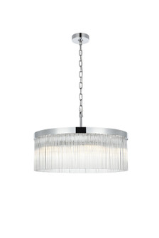 Harlow Six Light Chandelier in Chrome and Clear (173|1070D24C)