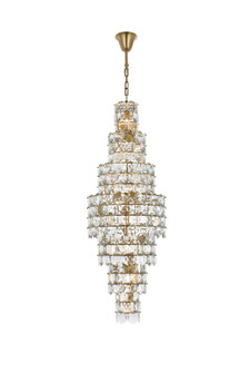 Adaline 26 Light Chandelier in Satin Gold and Clear (173|1050SR24SG)