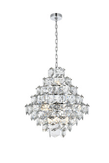 Adaline 15 Light Chandelier in Chrome and Clear (173|1050G24C)