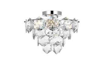 Adaline Six Light Flush Mount in Chrome and Clear (173|1050F16C)