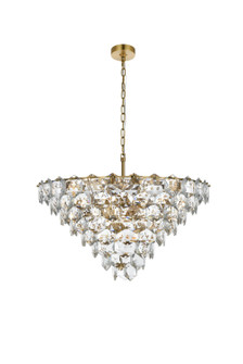 Adaline 15 Light Chandelier in Satin Gold and Clear (173|1050D32SG)
