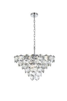 Adaline 11 Light Chandelier in Chrome and Clear (173|1050D24C)