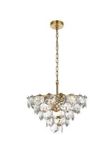 Adaline Eight Light Chandelier in Satin Gold and Clear (173|1050D20SG)
