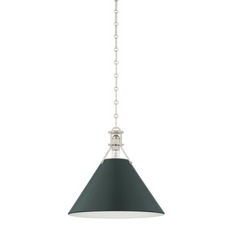 Painted No. 2 One Light Pendant in Polished Nickel (70|MDS352PNSSG)