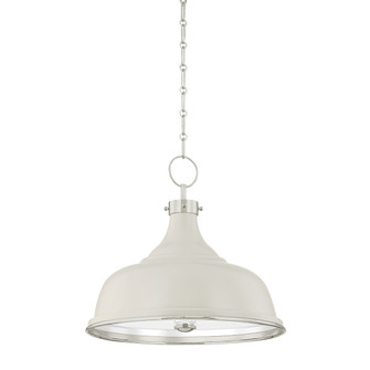 Painted No. 1 Three Light Pendant in Polished Nickel/Off-White (70|MDS300PNOW)