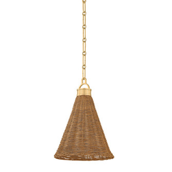 Kensington One Light Pendant in Aged Brass (70|MDS2101AGB)