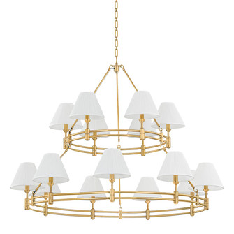 Howard 15 Light Chandelier in Aged Brass (70|MDS1802AGB)