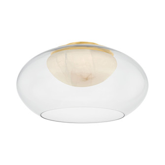 Moore LED Flush Mount in Aged Brass (70|9019AGB)