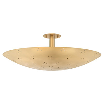 Bern Three Light Flush Mount in Vintage Brass (70|8728VB)