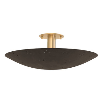 Bern Three Light Flush Mount in Vintage Brass (70|8718VBBRZ)