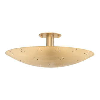 Bern Three Light Flush Mount in Vintage Brass (70|8718VB)