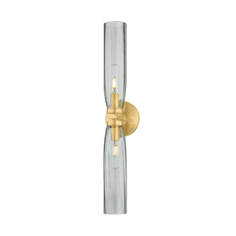 Harpswell Two Light Bath in Aged Brass (70|6832AGB)