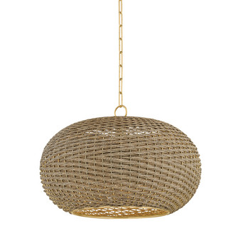 Penarth One Light Pendant in Aged Brass (70|5525AGB)