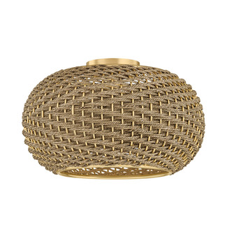 Penarth One Light Flush Mount in Aged Brass (70|5517AGB)