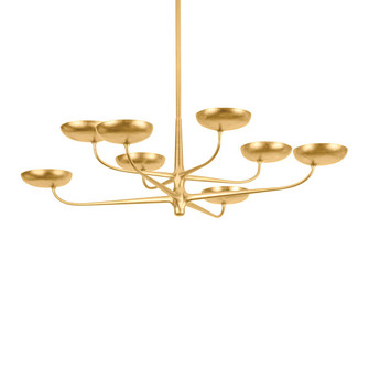 Taormina LED Chandelier in Vintage Gold Leaf (70|4545VGL)