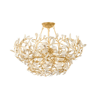 Maybrook Six Light Chandelier in Vintage Gold Leaf (70|4456VGL)