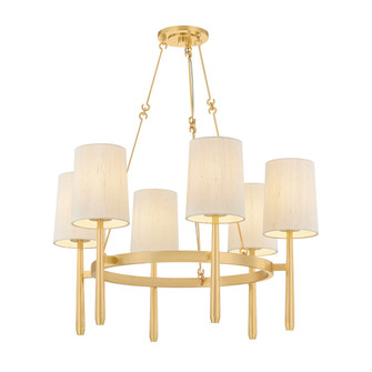 Bridgeton Six Light Chandelier in Aged Brass (70|1776AGB)