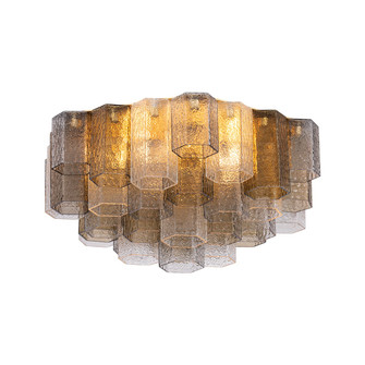 Helsinki Six Light Semi Flush Mount in Vintage Gold Leaf (68|51626VGL)