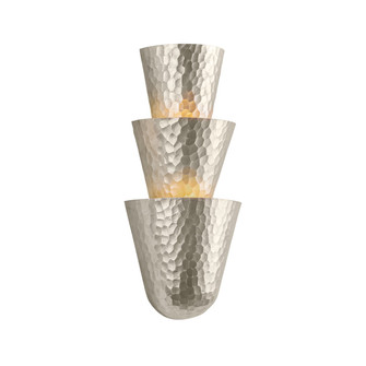 Bucharest Three Light Wall Sconce in Warm Silver Leaf (68|50803WSL)