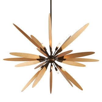 Dragonfly Ten Light Chandelier in Dragonfly Bronze (67|F5277DFST)