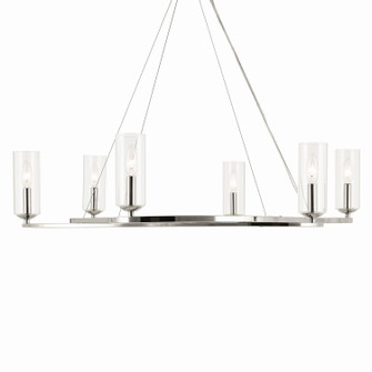 Harpin Six Light Chandelier in Polished Nickel (12|52771PN)