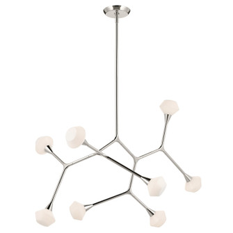Cassius LED Chandelier in Polished Nickel (12|52763PN)