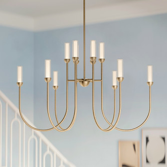 Moraine LED Chandelier in Champagne Bronze (12|52759CPZLED)