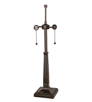 Deco Two Light Table Base in Verdigris Mahogany Bronze (57|286286)